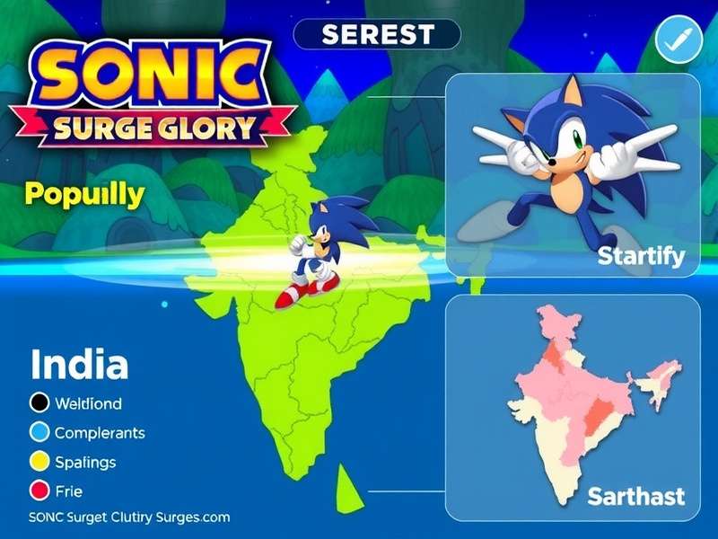 Sonic Surge Glory popularity map of India